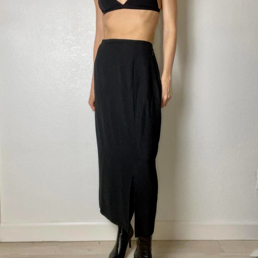 Vintage 90s black maxi skirt